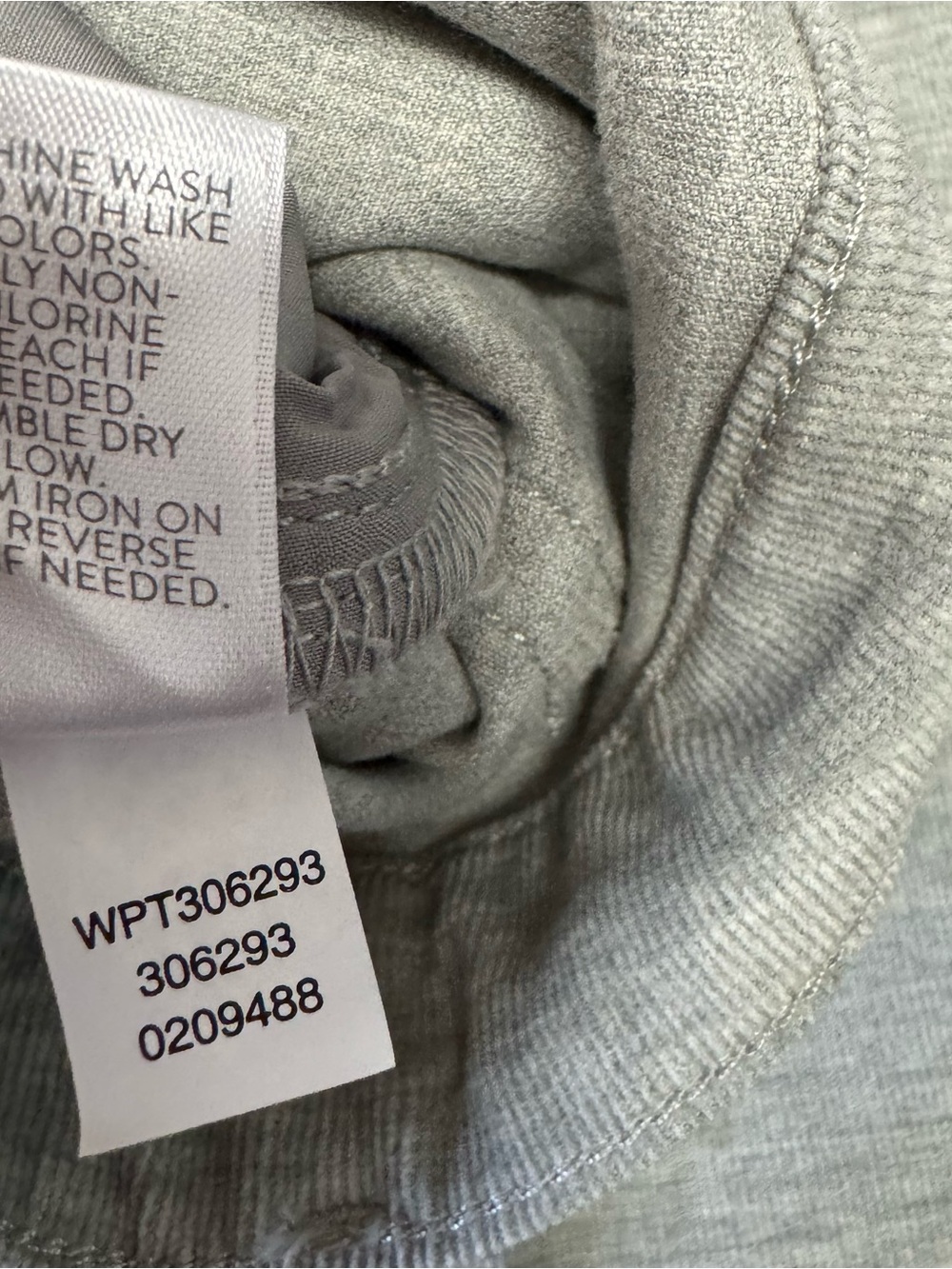 J. Jill Corduroy Straight Leg Pants Size 14 Tall Heather Gray NWT 34" Inseam - Picture 7 of 10